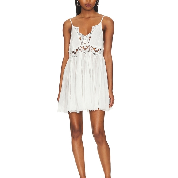 Free People Dresses & Skirts - Free People NWOT Ilektra Mini Dress in Mint Size Large